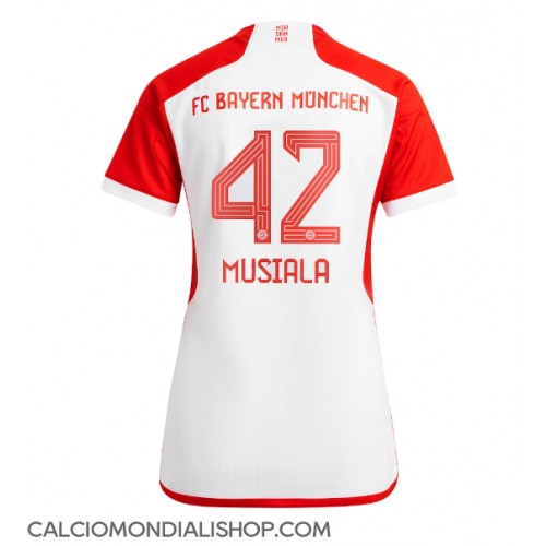 Maglie da calcio Bayern Munich Jamal Musiala #42 Prima Maglia Femminile 2023-24 Manica Corta
